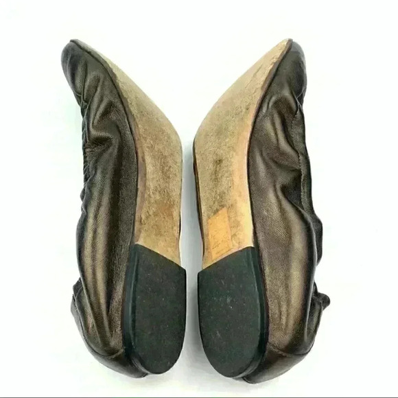 M. Gemi flats size 39.5 9.5 bronze leather ballet - Picture 5 of 11